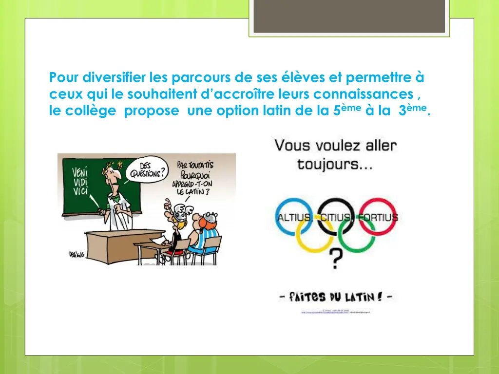 pour diversifier les parcours