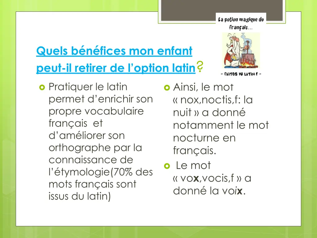quels b n fices mon enfant peut il retirer