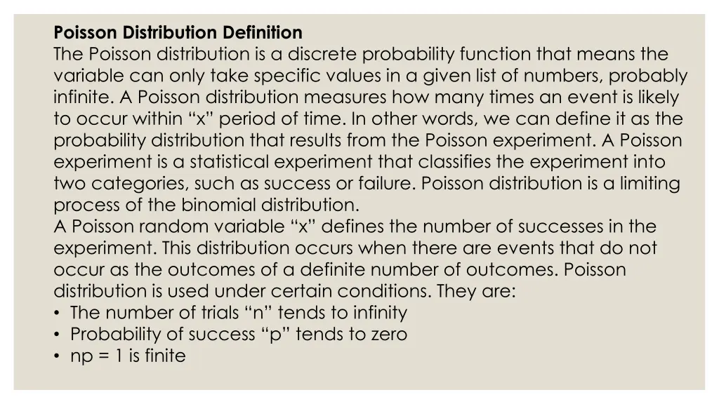poisson distribution definition the poisson