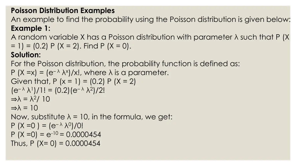 poisson distribution examples an example to find