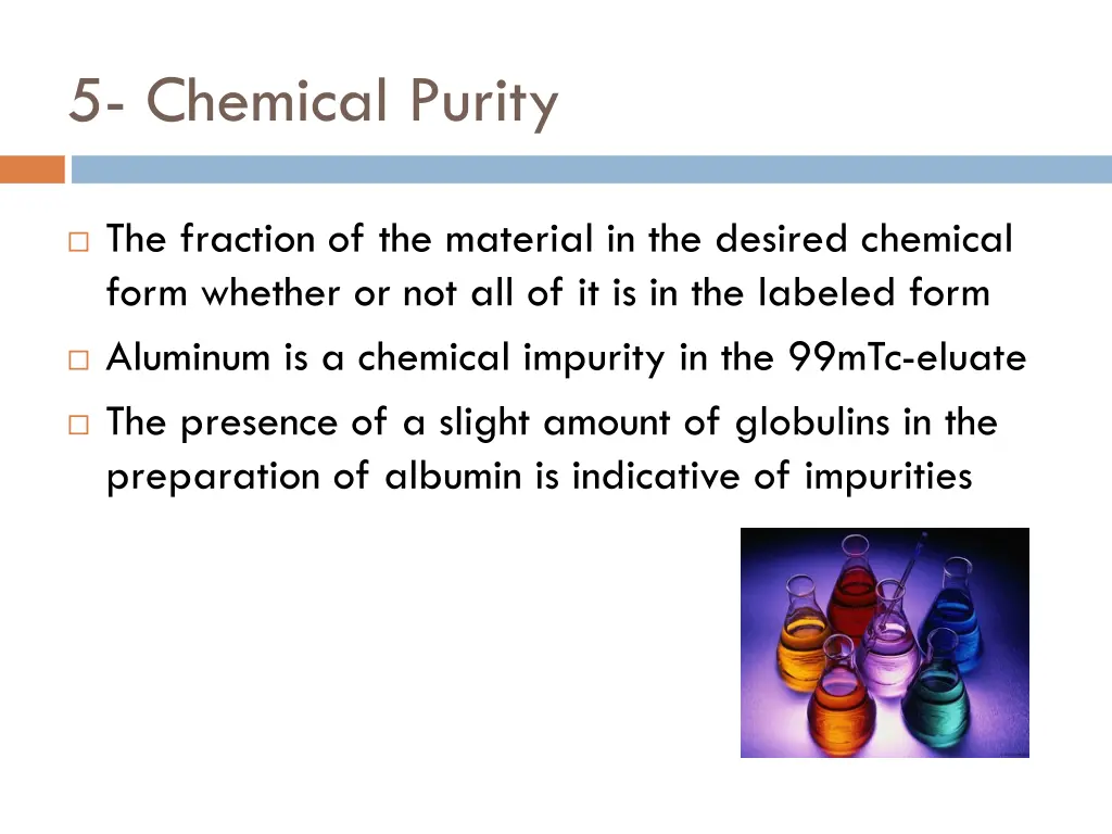 5 chemical purity