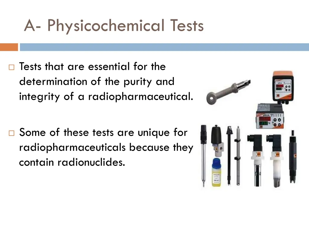 a physicochemical tests