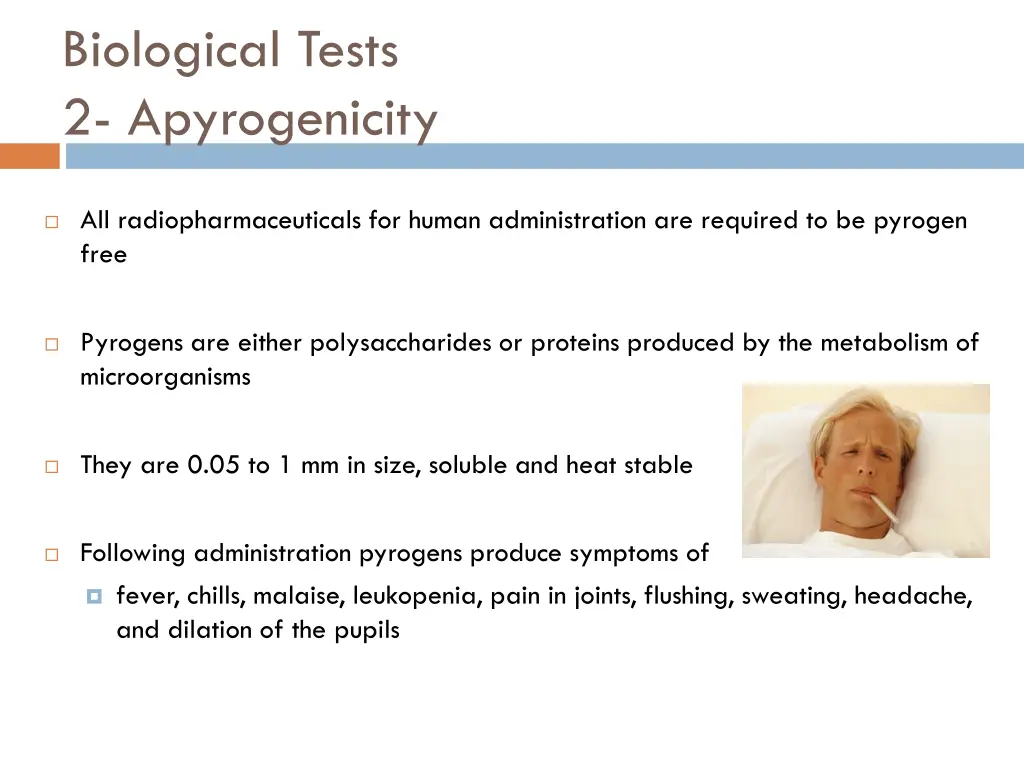 biological tests 2 apyrogenicity