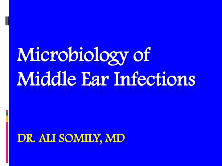 m microbiology icrobiology of m middle iddle e ear