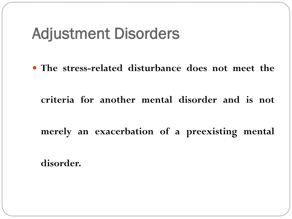 adjustment disorders adjustment disorders 4