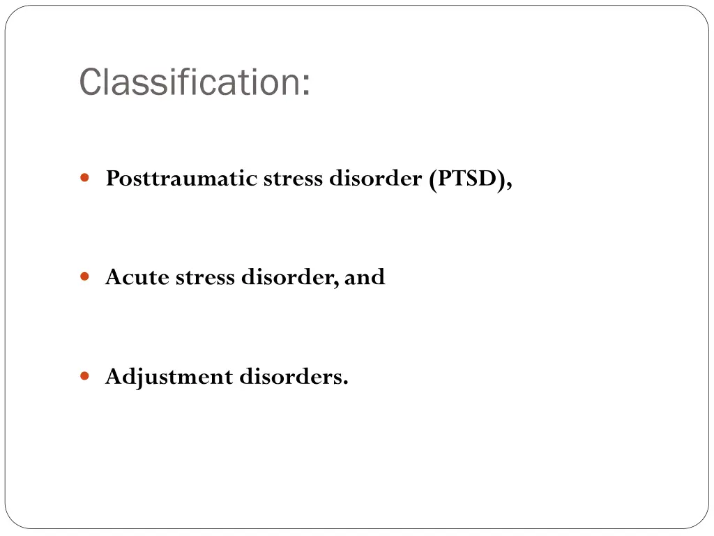 classification