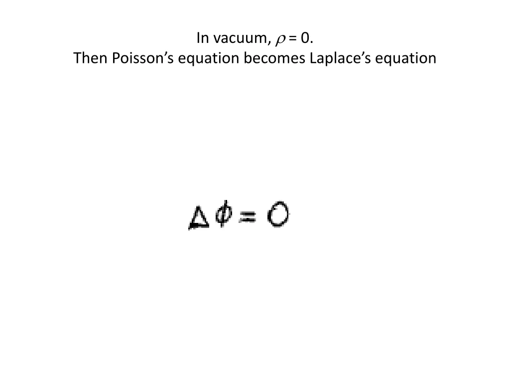 in vacuum 0