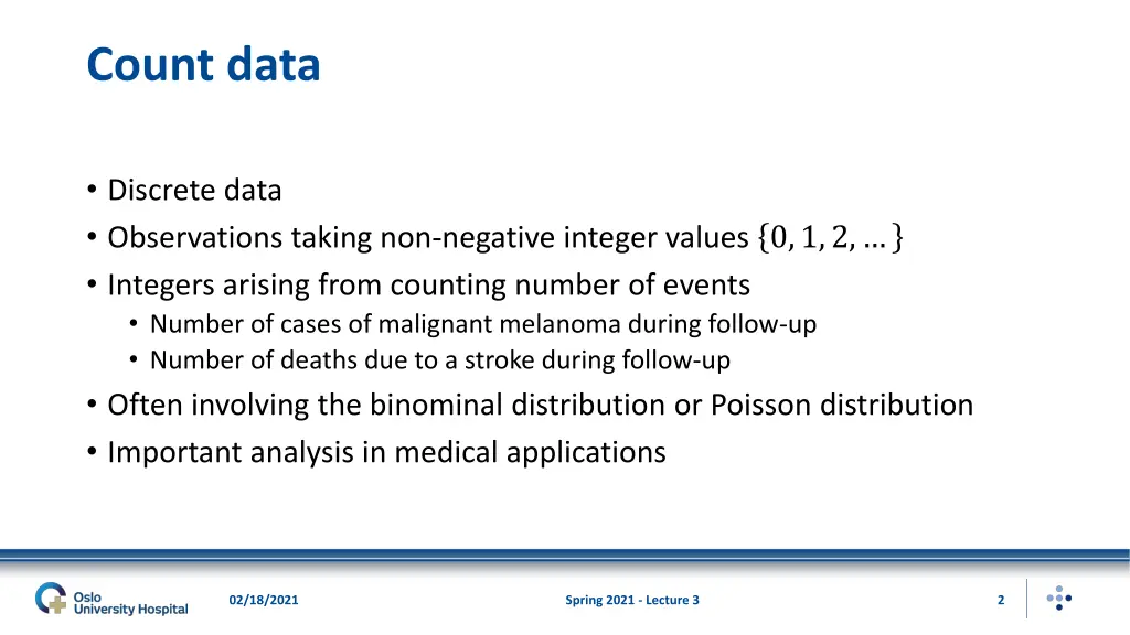 count data