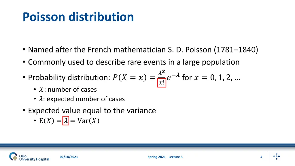 poisson distribution
