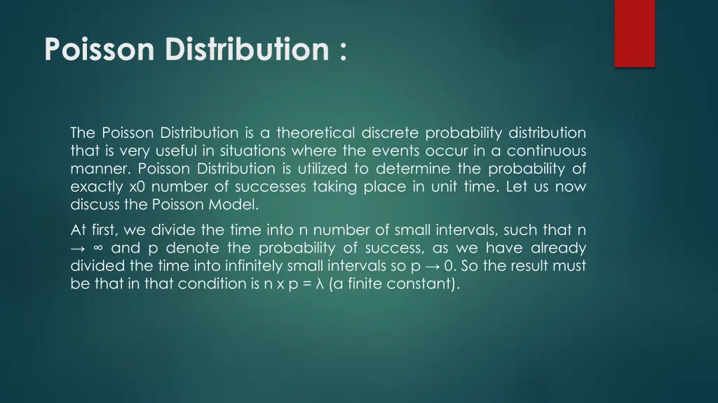 poisson distribution
