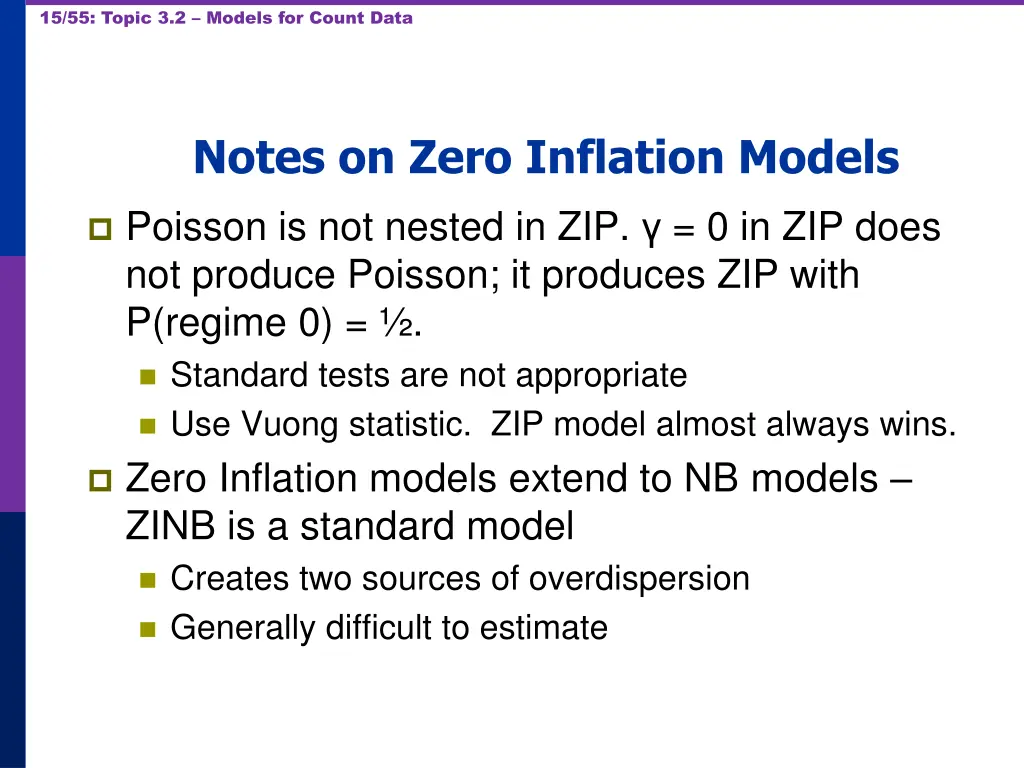 15 55 topic 3 2 models for count data