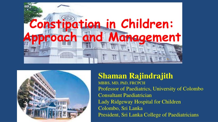constipation in children approach and management