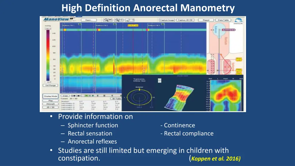 high definition anorectal manometry