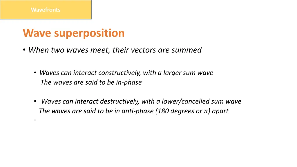 wavefronts 1