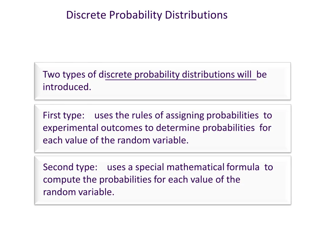 discrete probability distributions 2