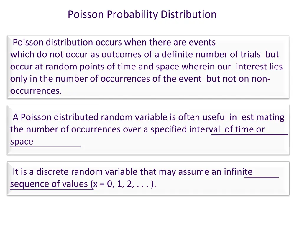 poisson probability distribution