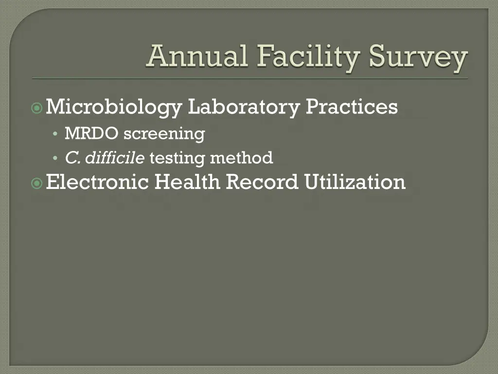 microbiology laboratory practices mrdo screening