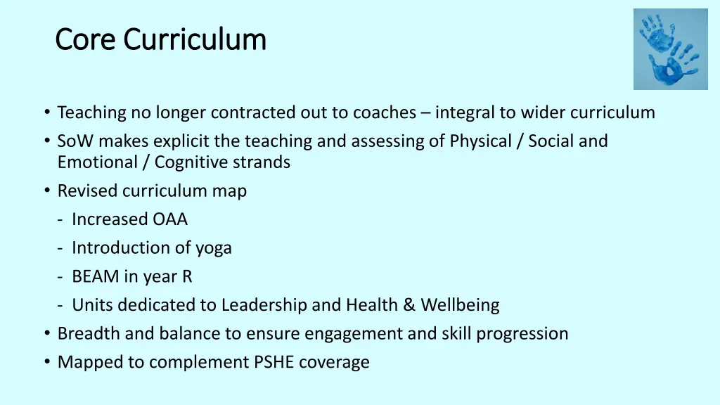 core curriculum core curriculum