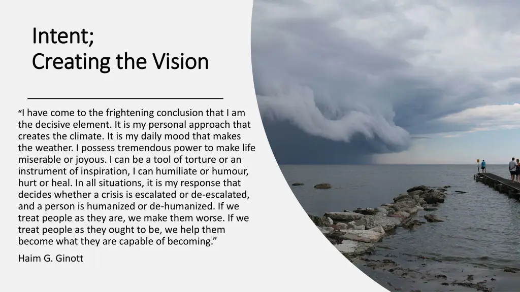 intent intent creating the vision creating