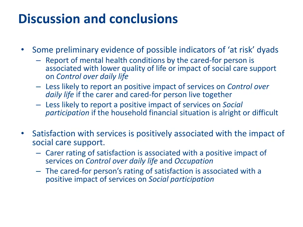 discussion and conclusions 1