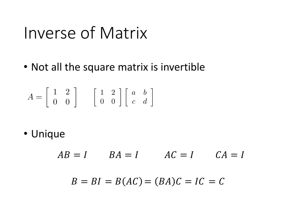 inverse of matrix 2