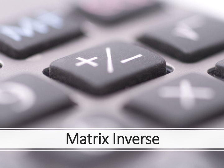 matrix inverse matrix inverse
