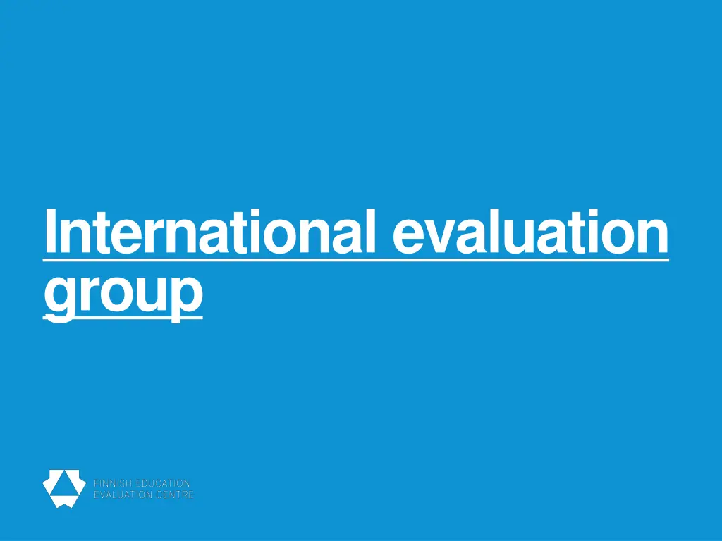 international evaluation group