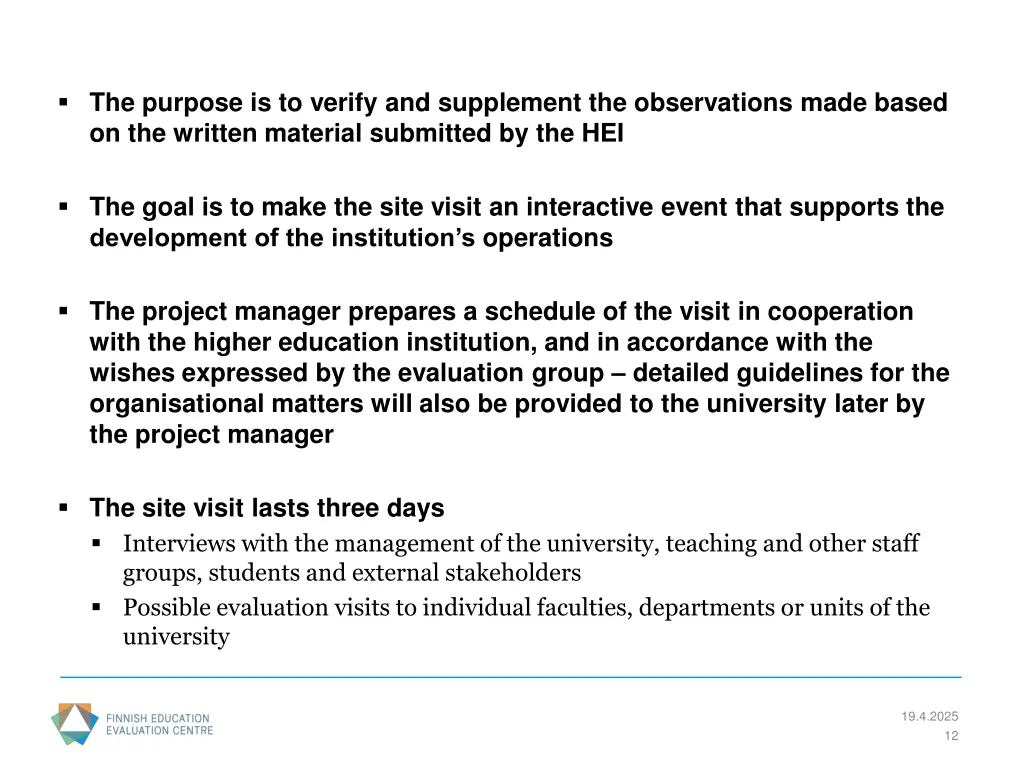 the purpose is to verify and supplement