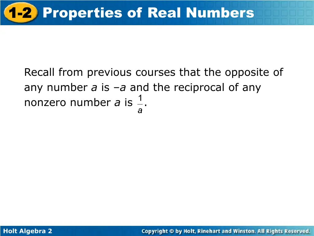 1 1 2 2 properties of real numbers 6