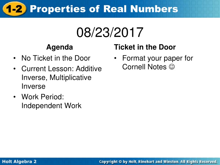 1 1 2 2 properties of real numbers
