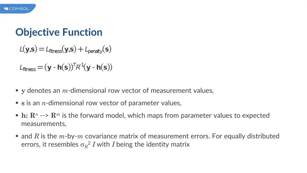 objective function