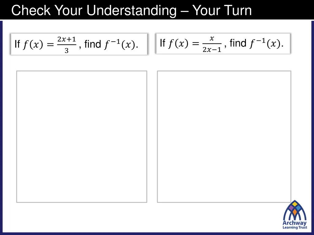 check your understanding your turn