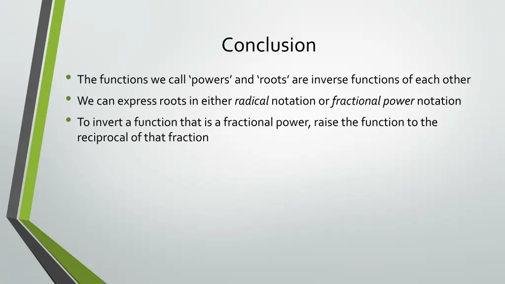 conclusion