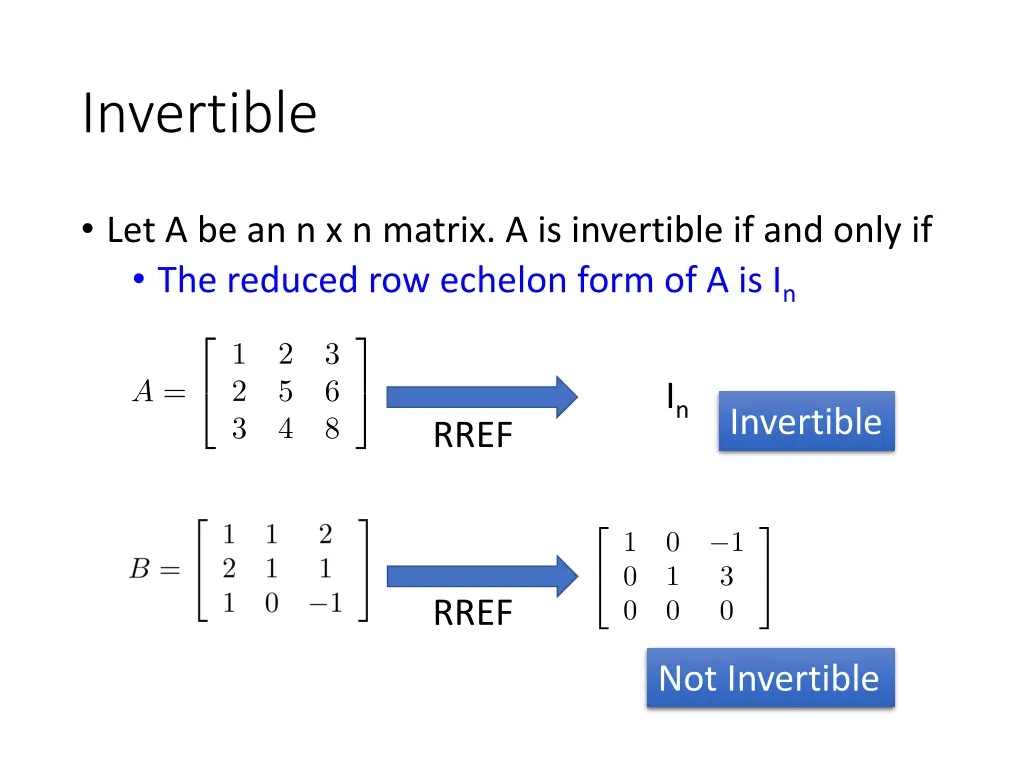 invertible 4