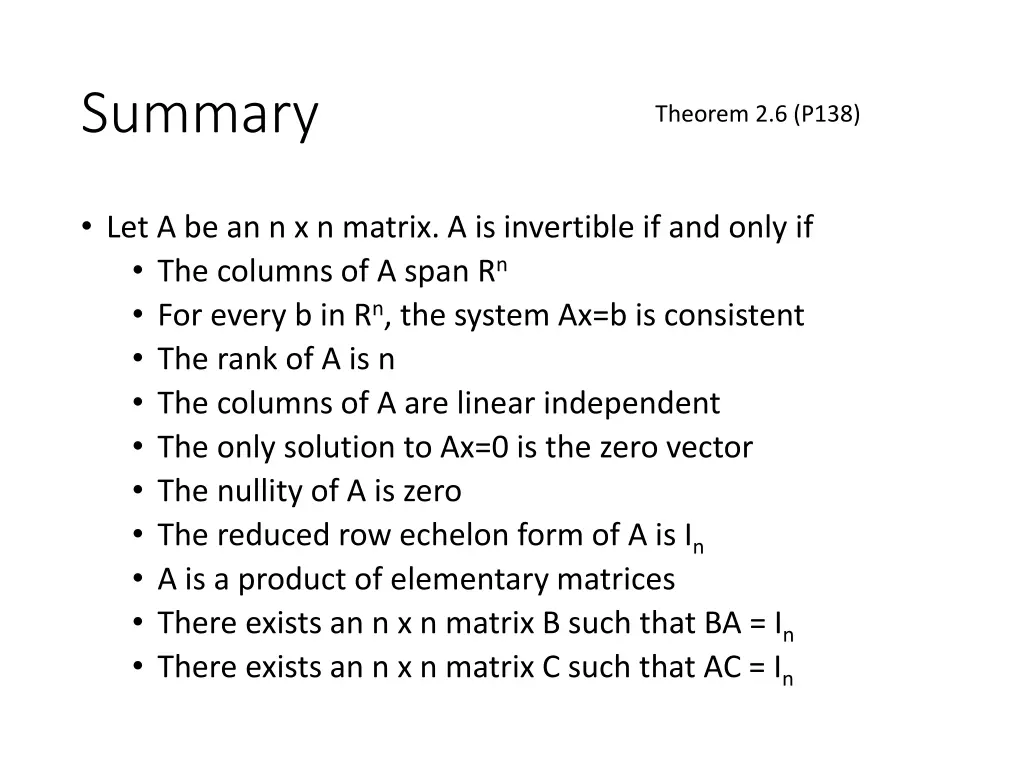 summary