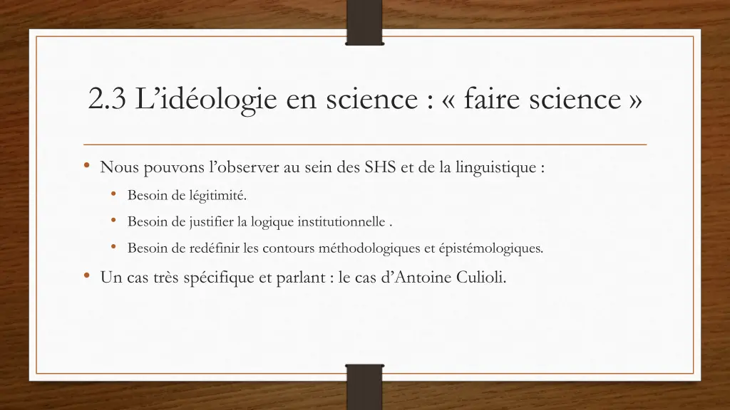 2 3 l id ologie en science faire science