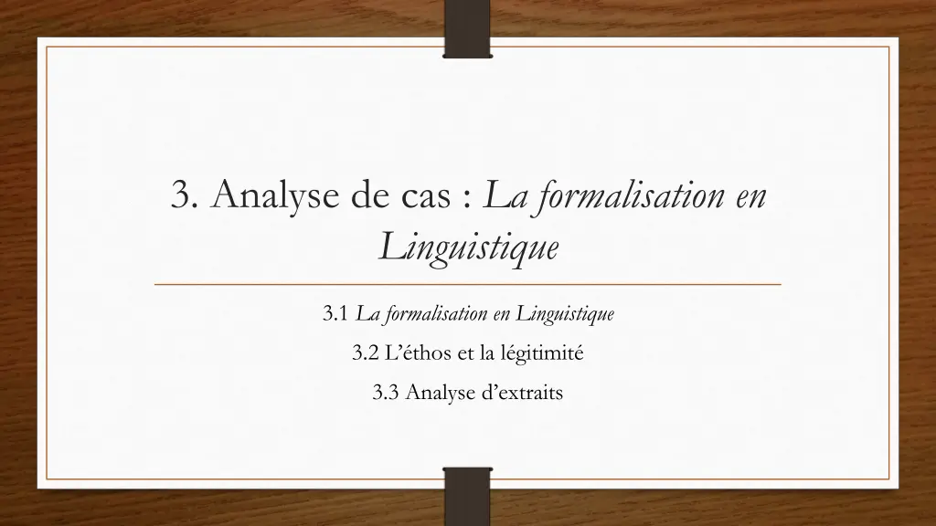 3 analyse de cas la formalisation en linguistique
