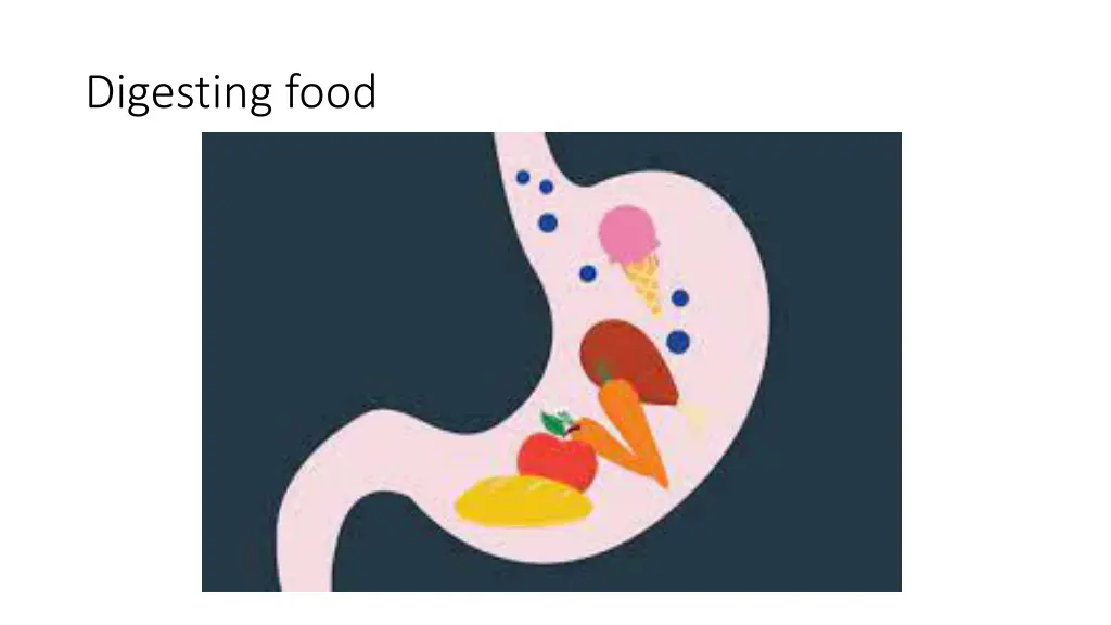 digesting food