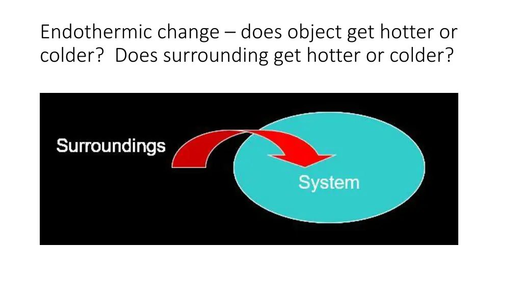 endothermic change does object get hotter