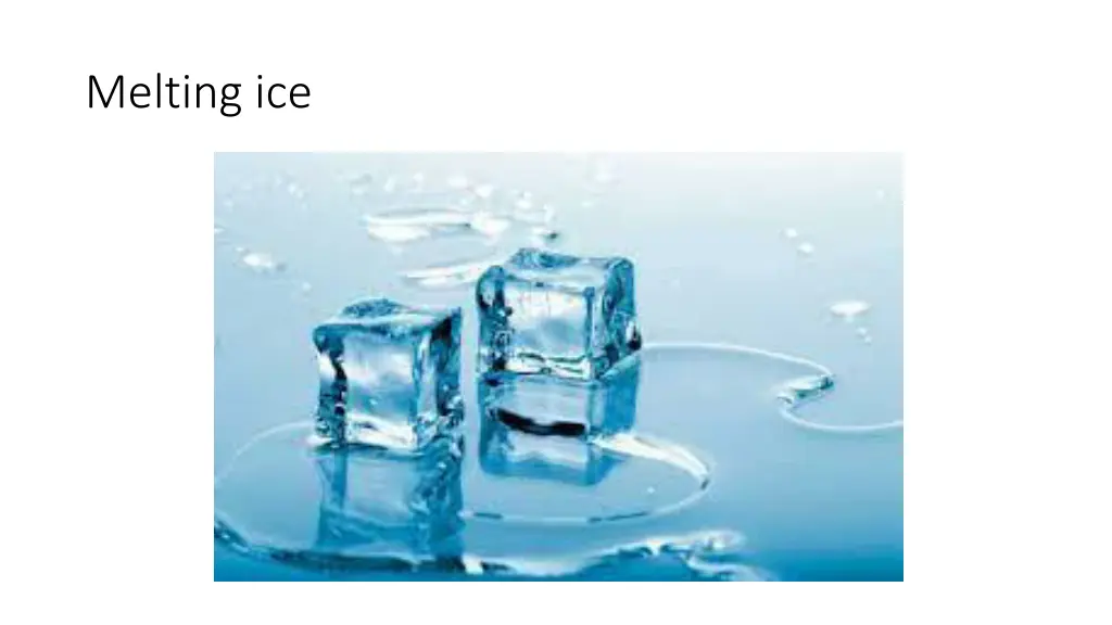 melting ice