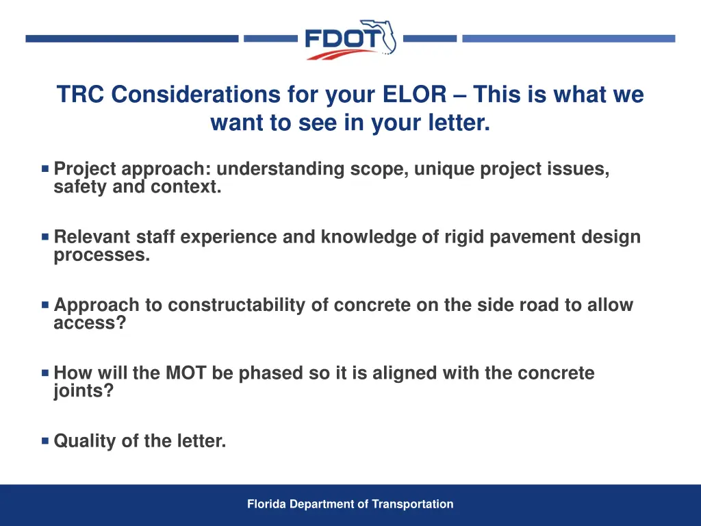 trc considerations for your elor this is what