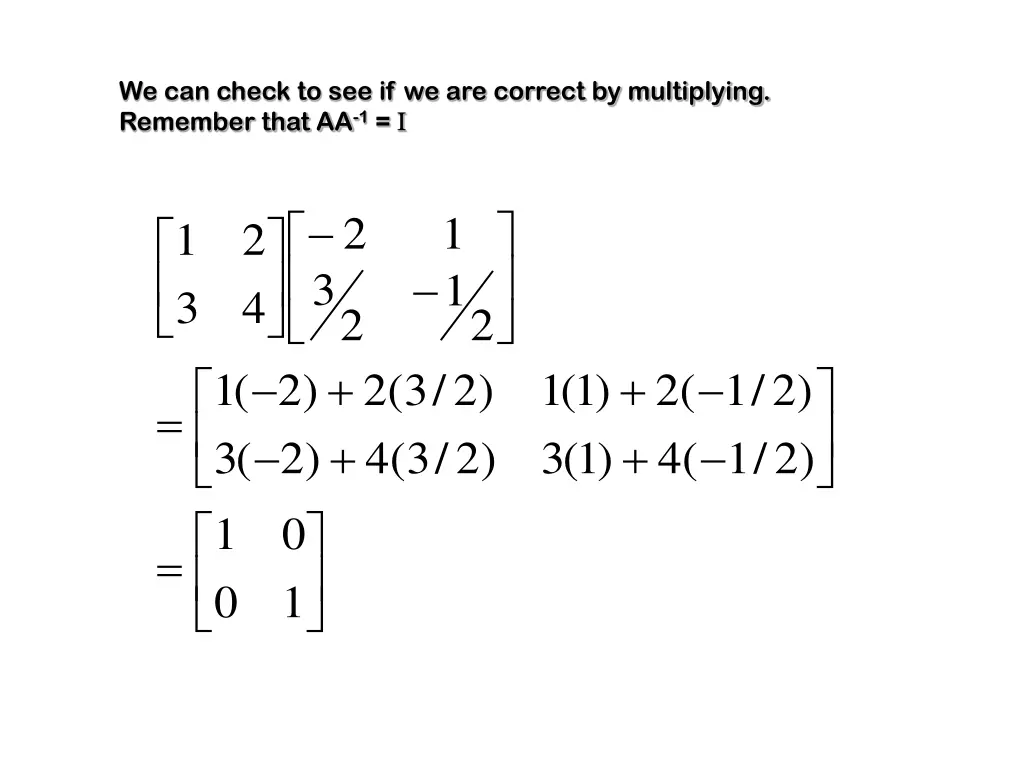 we can check to see if we are correct