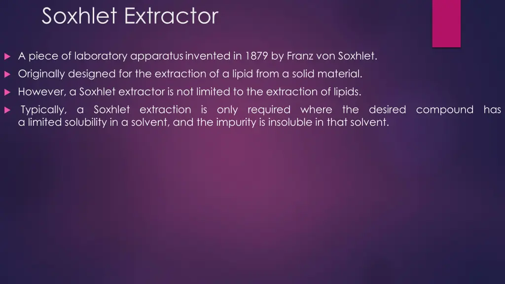 soxhlet extractor