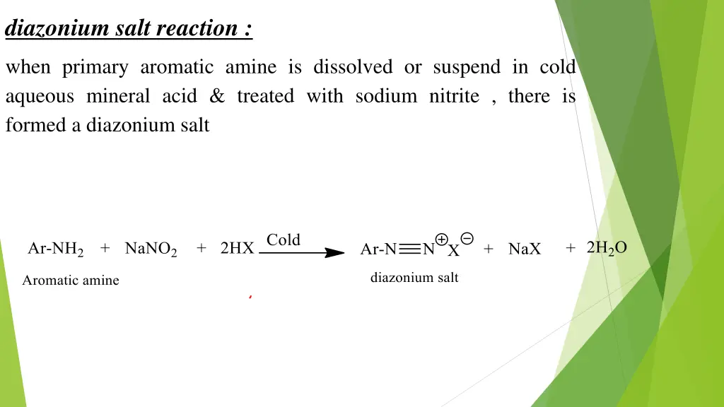 diazonium salt reaction