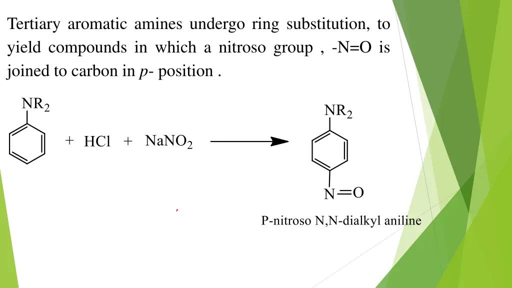 tertiary aromatic amines undergo ring