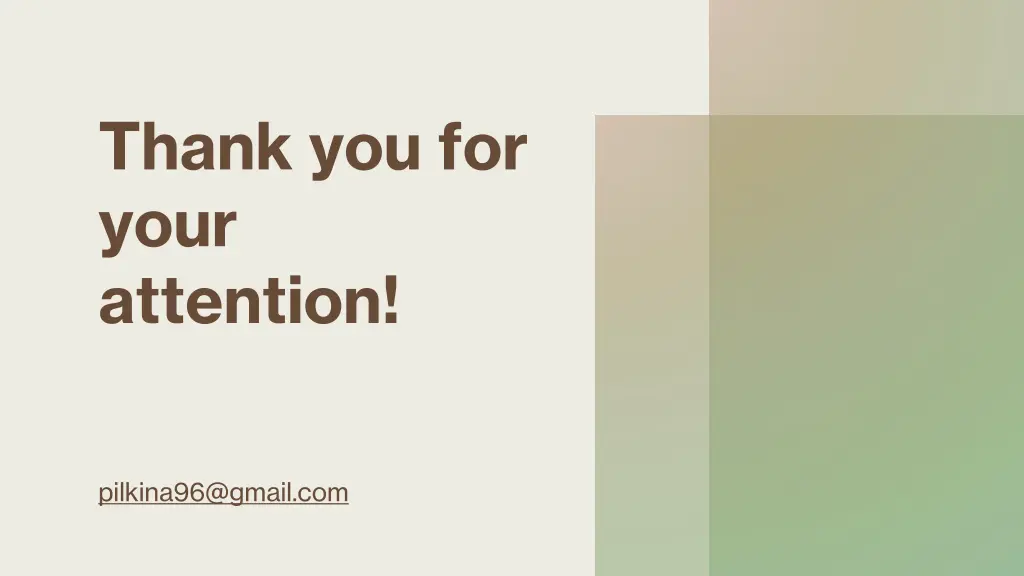 thank you for your attention