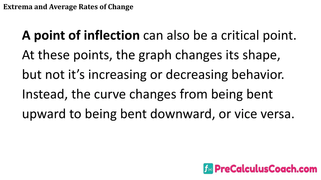 extrema and average rates of change 13