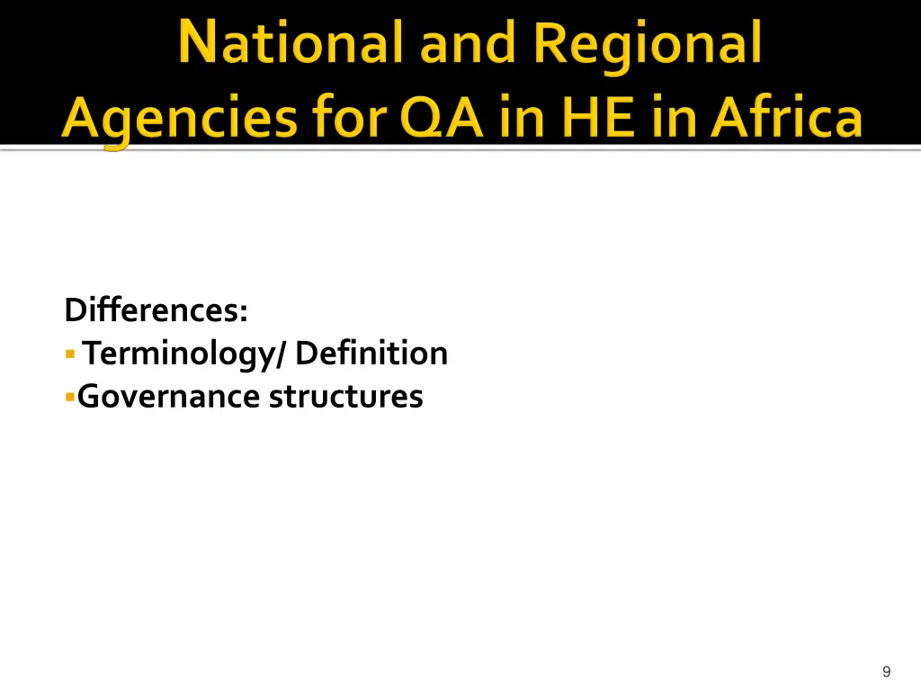 differences terminology definition governance