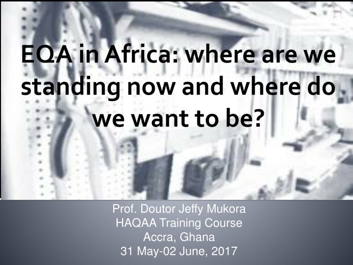 prof doutor jeffy mukora haqaa training course