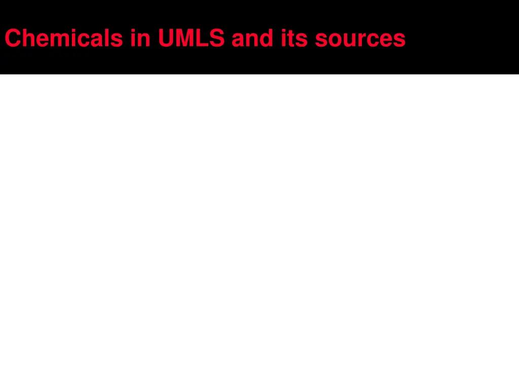 chemicals in umls and its sources